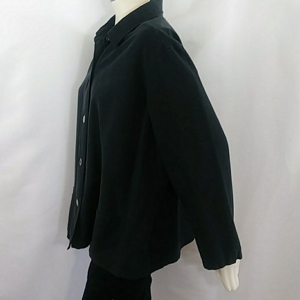 100% Silk Shirt Jacket by Linden Hill - Picture 2 of 8